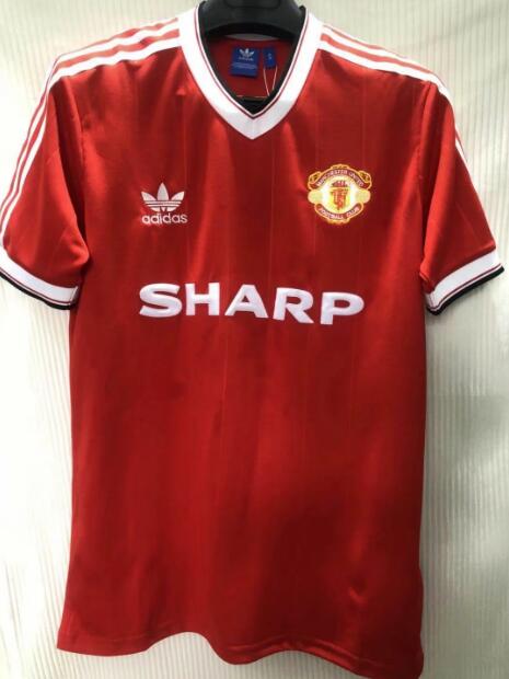 1984 Manchester United Retro Home Kit Soccer Jersey